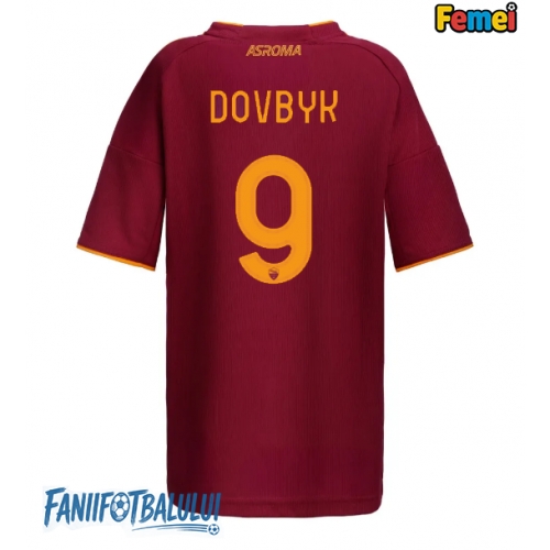 AS Roma Artem Dovbyk #9 Tricou Fotbal Replică 2025-26 Femei Acasa AS Roma Artem Dovbyk #9 Tricou Fotbal Replică 2025-26 Femei Acasa